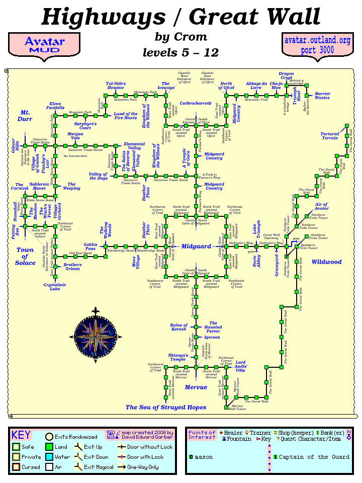 Avatar MUD Area Map - Highways & Great Wall.GIF