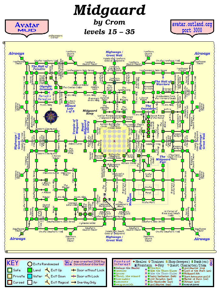 Avatar MUD Area Map - Midgaard (city).GIF