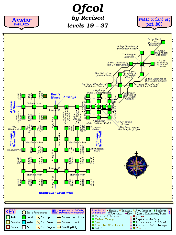 Avatar MUD Area Map - Ofcol.GIF